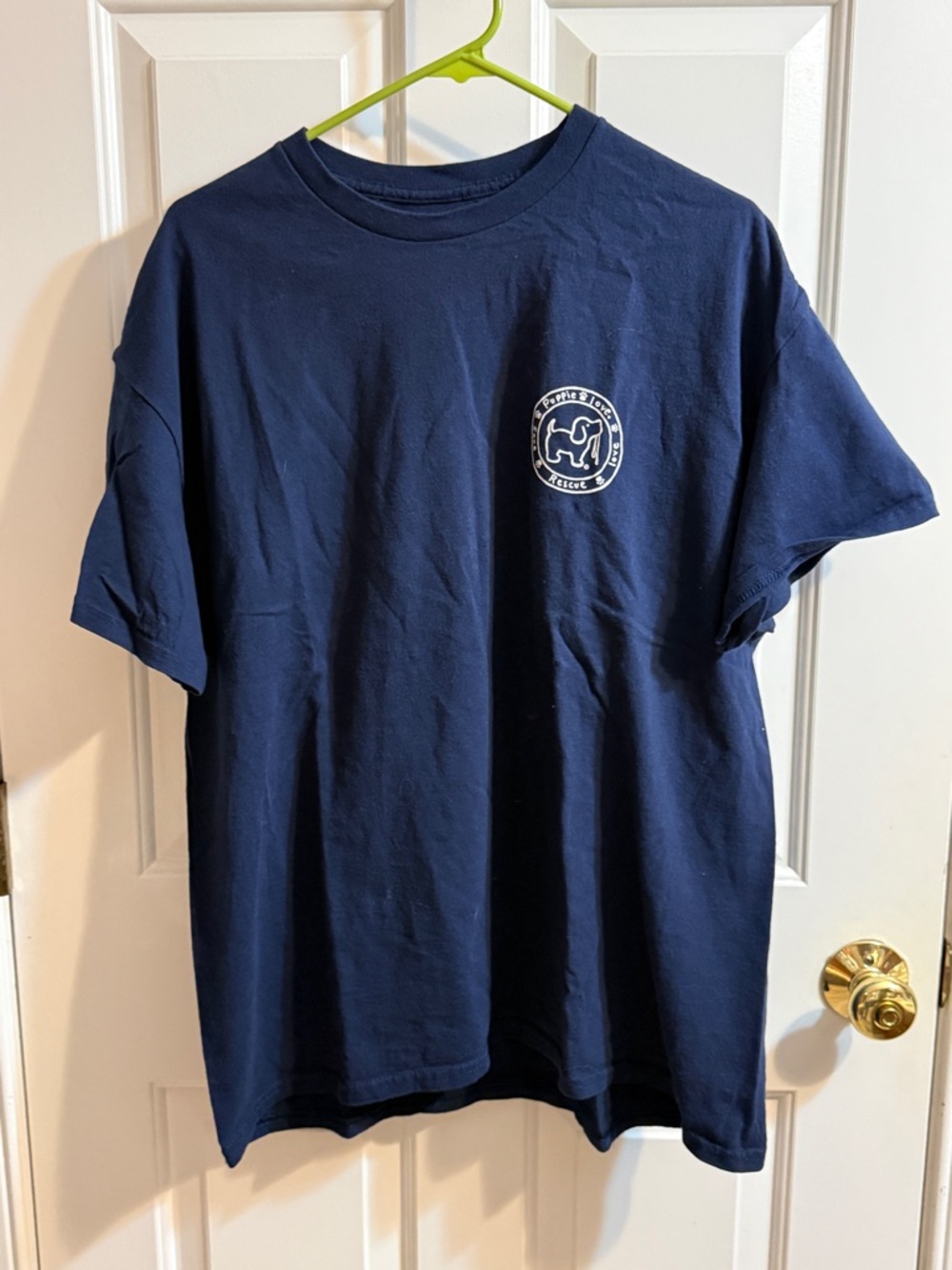 Navy Short Sleeve Tee with Small Chest Logo - Unbranded